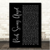 Muscadine Bloodline Porch swing angel Black Script Song Lyric Print