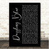 Paul Simon Dazzling Blue Black Script Song Lyric Print