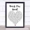 Back For Good Take That Heart Song Lyric Music Wall Art Print