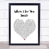 Bad English When I See You Smile Heart Song Lyric Music Wall Art Print