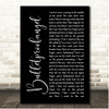 The Goo Goo Dolls Bulletproofangel Black Script Song Lyric Print