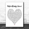 Bleeding Love Leona Lewis Heart Song Lyric Music Wall Art Print