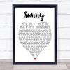 Bobby Hebb Sunny Heart Song Lyric Music Wall Art Print