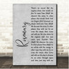 Deftones Rosemary Grey Rustic Script Song Lyric Print