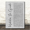 Golden Boy Mistaken For Granite Grey Rustic Script Song Lyric Print