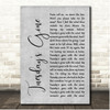 Lynyrd Skynyrd Tuesday's Gone Grey Rustic Script Song Lyric Print