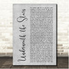 Mariah Carey Underneath the Stars Grey Rustic Script Song Lyric Print