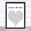 Candle In The Wind Elton John Heart Song Lyric Music Wall Art Print