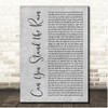 New Edition Can You Stand the Rain Grey Rustic Script Song Lyric Print