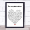 Chasing Pavements Adele Heart Song Lyric Music Wall Art Print