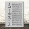 Tasha Layton Look What You've Done Grey Rustic Script Song Lyric Print