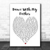 Dance With My Father Luther Vandross Heart Song Lyric Music Wall Art Print