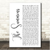 Christan Hymnal The Summons White Script Song Lyric Print