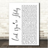 Helen Baylor Lord, Youre Holy White Script Song Lyric Print