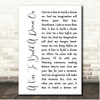 Louis Armstrong A Kiss To Build A Dream On White Script Song Lyric Print Louis Armstrong A Kiss To Build A Dream On White Script Song Lyric Print