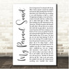 Miles Carter My Personal Sunset White Script Song Lyric Print