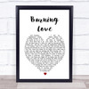 Elvis Presley Burning Love Heart Song Lyric Music Wall Art Print