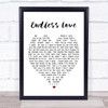 Endless Love Luther Vandross Heart Song Lyric Music Wall Art Print