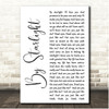 The Smashing Pumpkins By Starlight White Script Song Lyric Print