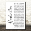 Brian Fallon Handwritten White Script Song Lyric Print