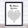 Frankie Goes To Hollywood The Power Of Love White Heart Song Lyric Music Wall Art Print