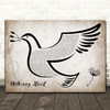 twenty one pilots Mulberry Street Vintage Dove Bird Song Lyric Print