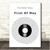 The Wolfe Tones First Of May Vinyl Record Song Lyric Print