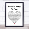Grant Gustin Runnin' Home To You White Heart Song Lyric Music Wall Art Print