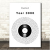 Busted Year 3000 Vinyl Record Song Lyric Print