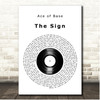 Ace of Base The Sign Vinyl Record Song Lyric Print