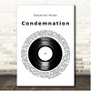 Depeche Mode Condemnation Vinyl Record Song Lyric Print