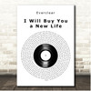 Everclear I Will Buy You a New Life Vinyl Record Song Lyric Print