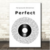 Fairground Attraction Perfect Vinyl Record Song Lyric Print