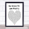 I'm Gonna Be 500 Miles The Proclaimers Heart Song Lyric Music Wall Art Print