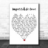 Impossible Love UB40 Song Lyric Heart Music Wall Art Print