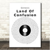 Genesis Land Of Confusion Vinyl Record Song Lyric Print