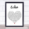 Incubus Echo Heart Song Lyric Music Wall Art Print