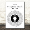 Il Divo Everytime I Look At You Vinyl Record Song Lyric Print
