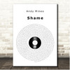 Andy Mineo Shame Vinyl Record Song Lyric Print