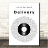 Jimmy Eat World Delivery Vinyl Record Song Lyric Print