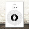 Joji 777 Vinyl Record Song Lyric Print