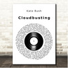 Kate Bush Cloudbusting Vinyl Record Song Lyric Print
