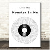 Little Mix Monster In Me Vinyl Record Song Lyric Print