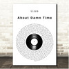 Lizzo About Damn Time Vinyl Record Song Lyric Print