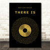 Box Car Racer There Is Black & Gold Vinyl Record Song Lyric Print