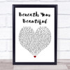 Labrinth Beneath Your Beautiful White Heart Song Lyric Music Wall Art Print