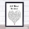 Let There Be Love Nat King Cole Heart Song Lyric Music Wall Art Print