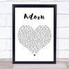 Miguel Adorn Heart Song Lyric Music Wall Art Print