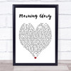 Morning Glory Oasis Heart Song Lyric Music Wall Art Print Morning Glory Oasis Heart Song Lyric Music Wall Art Print