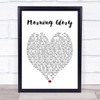 Morning Glory Oasis Heart Song Lyric Music Wall Art Print